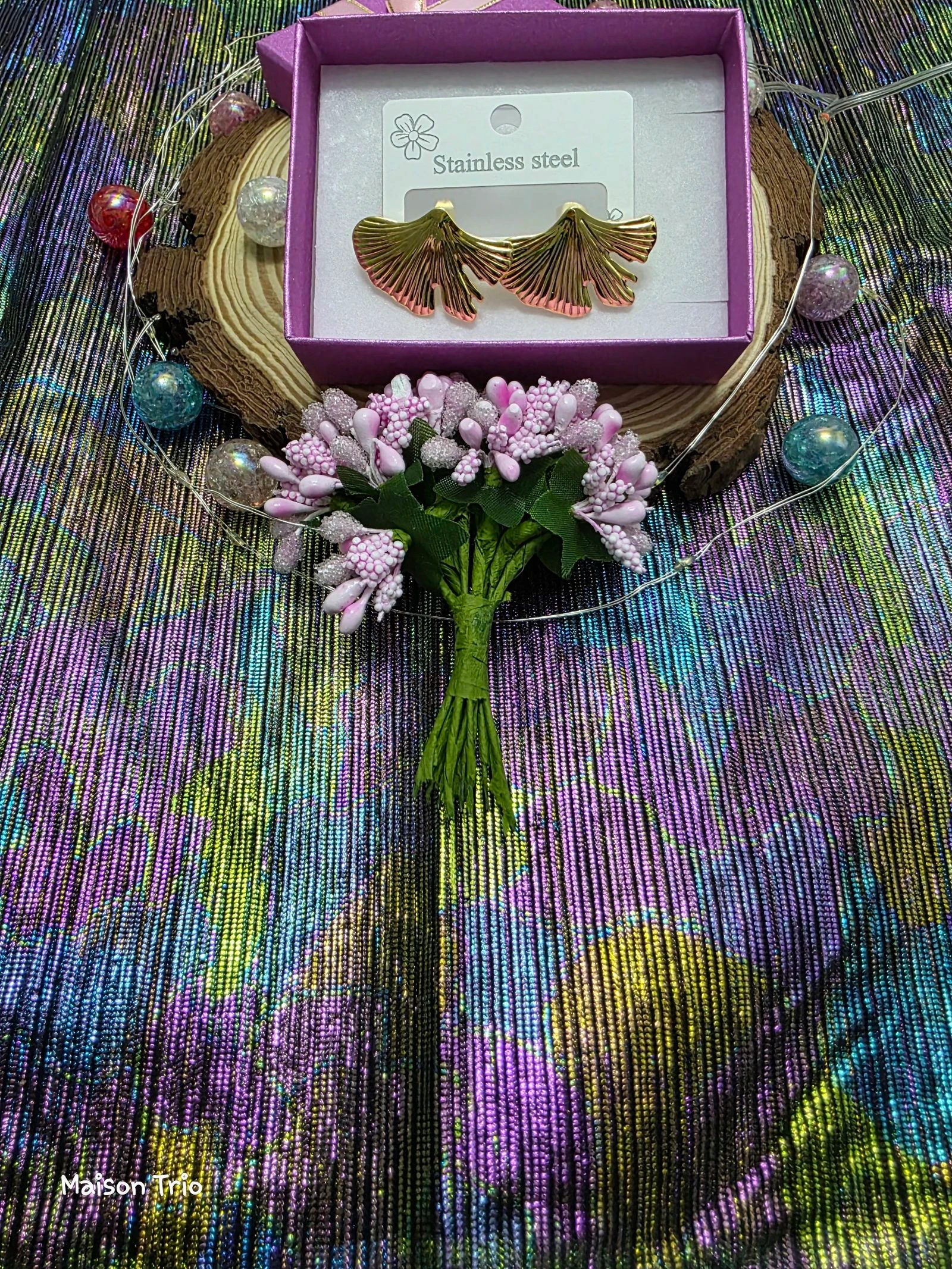 Stainless steel earrings🌸 – photo 3